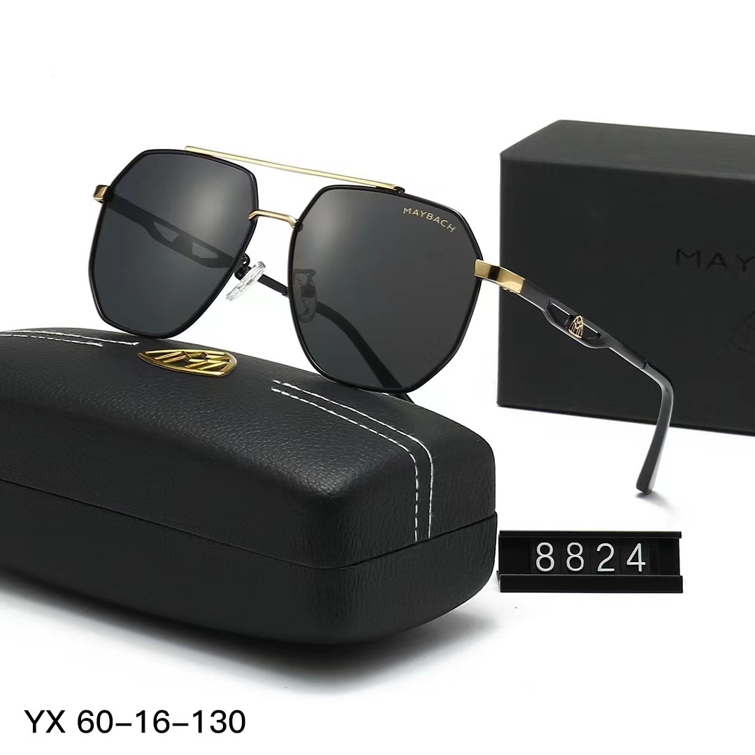 Foreign trade wholesale new metal polarized sunglasses M retro fashion Korean casual sunglasses can be equipped with myopia glasses