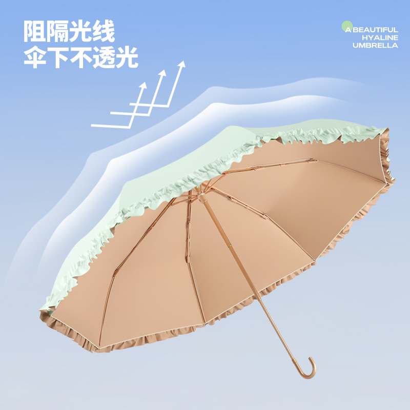 High quality handheld small umbrella solar-powered