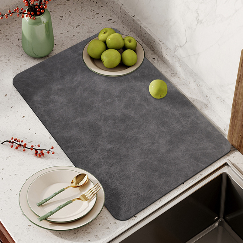 Máquina de café transfronteriza, mesa de comedor, almohadilla antideslizante, tazón de barro de diatomeas, almohadilla de secado de succión, encimera de cocina, almohadilla de drenaje de barra