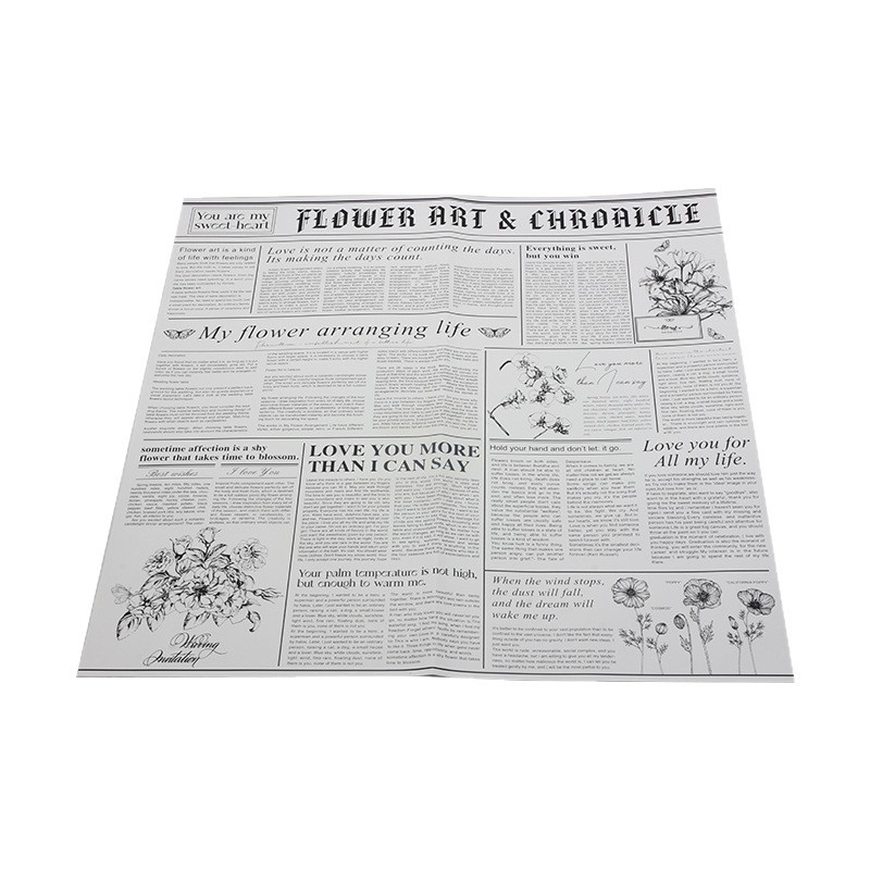 HUAXI Jardín del Edén Inglés papel de embalaje florista flores regalos ramo de flores materiales de embalaje comercio exterior al por mayor