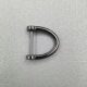 19mmD type horseshoe buckle keychain accessories wholesale hanging plating high-grade metal D type semicircle hardware luggage accessories