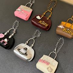 夏日创意kitty包包手机挂件包挂配饰装饰品耳机套防可爱女包挂件