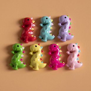 To figure custom resin jewelry accessories cartoon animal painted pony dinosaur diy children hairpin hair accessories wholesale