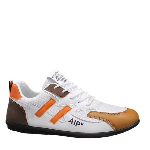 Wholesale Men's Spring Mesh Breathable Sports Casual Bean Shoes for Youth Soft Sole Trendy Lightweight Matchable Platform Shoes