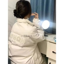 潮牌炸街pu皮棉衣棉服女冬季新款加厚保暖宽松立领面包服学生外套