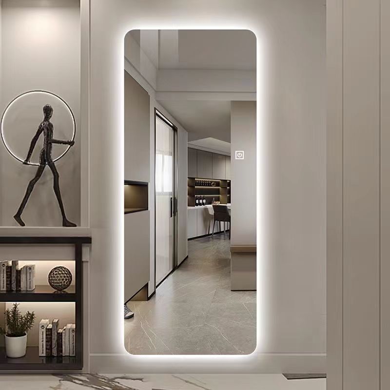 Full-Length Mirror with Lights, High-Definition Full-Length Mirror, Wall-Mounted Home Clothing Fitting Mirror with Lights, Bedroom Illuminated Mirror