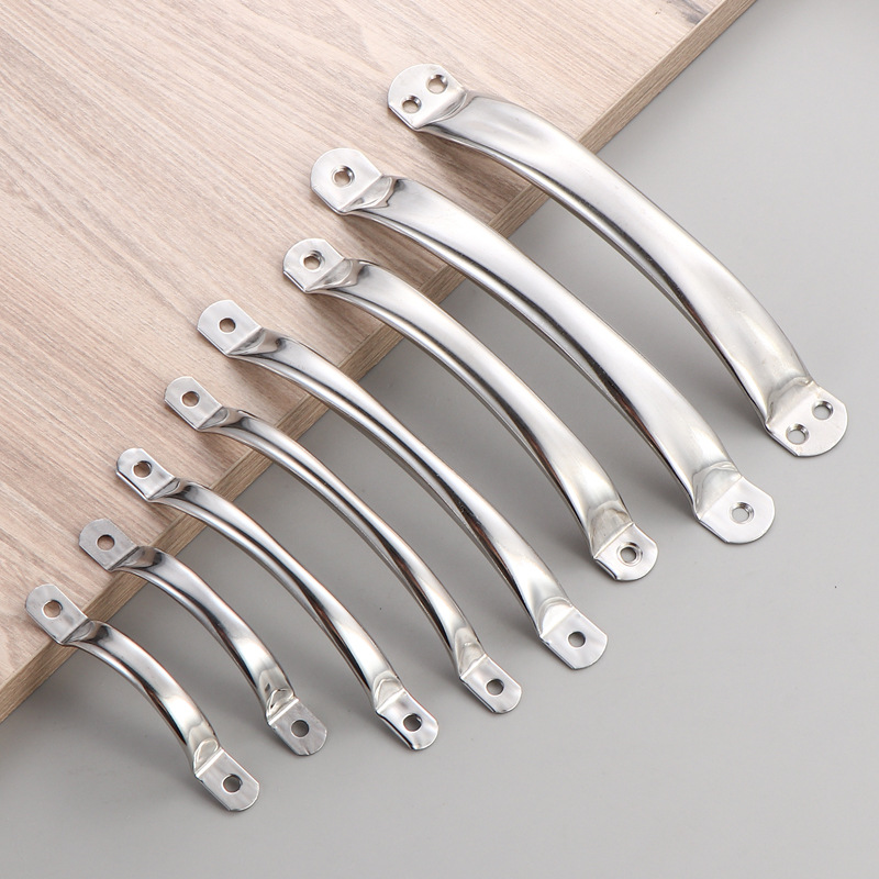 拉手蒸笼拉手简约小拉手门窗橱柜把手明装抽屉手柄老式不锈钢拉手