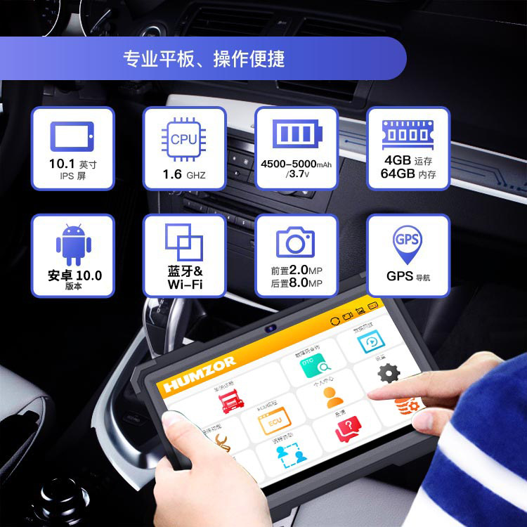 Hanzhi Nd568 Diesel Heavy-Duty Truck and Light Truck Computer Version X431 Fault Diagnosis and Detection Instrument Updates Full Vehicle Testing