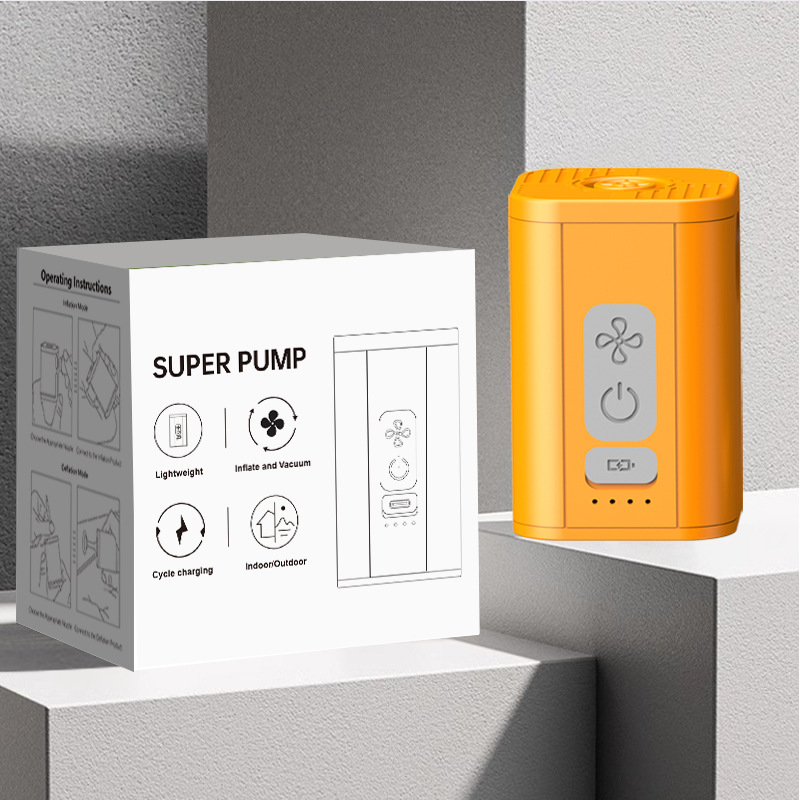Nueva bomba de aire portátil USB con batería de litio para exteriores, bomba de aire eléctrica para inflar y desinflar.