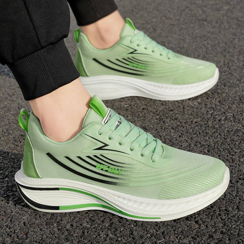 2025 primavera y verano nuevos zapatos deportivos casuales zapatos de malla para correr para jóvenes transpirables