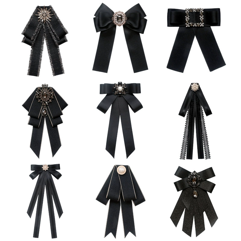 Прямая поставка с фабрики женский галстук-бабочка со стразами цветок чебол аксессуары для воротника дочери Восточные ворота Южная Корея чистая красная галстук-бабочка