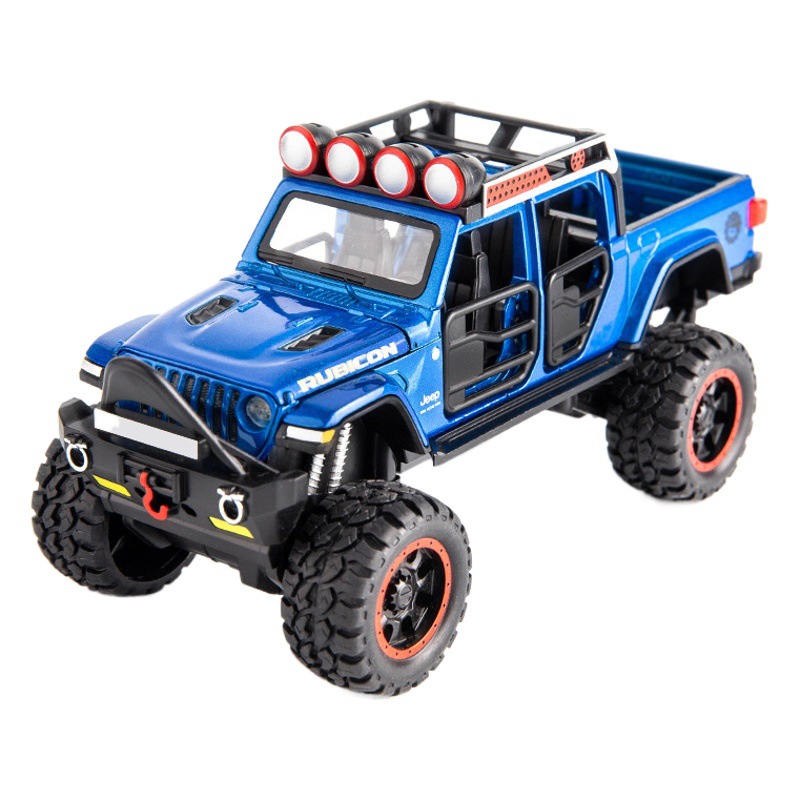 Weili aleación coche modelo 1:32 gran rueda jeep deslizamiento fuera de carretera vehículo puerta con sonido y luz de los hombres de juguete modelo de coche adornos