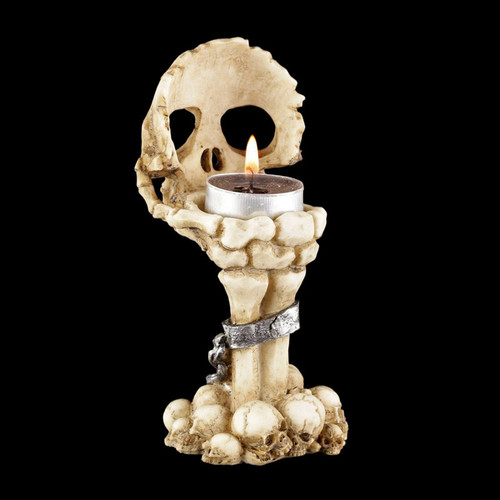Cross-border hot selling Halloween skull candle holder creative ghost head skull hand aromatherapy candle holder personalized atmosphere decoration