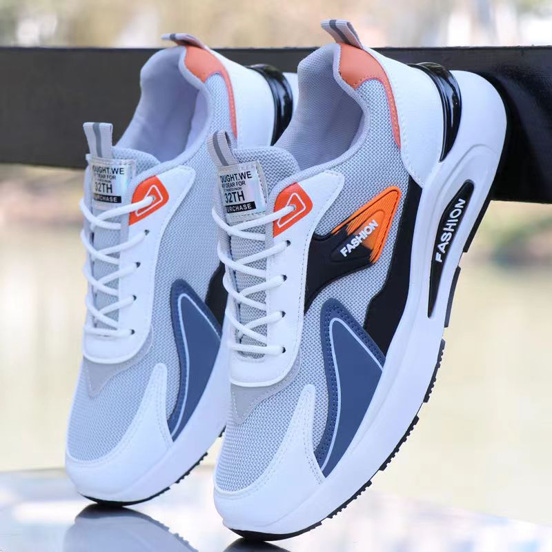 Otoño e invierno para hombres nuevos zapatos de papá de suela gruesa zapatos deportivos de malla modelos de pareja zapatillas de deporte de moda cabello de una pieza