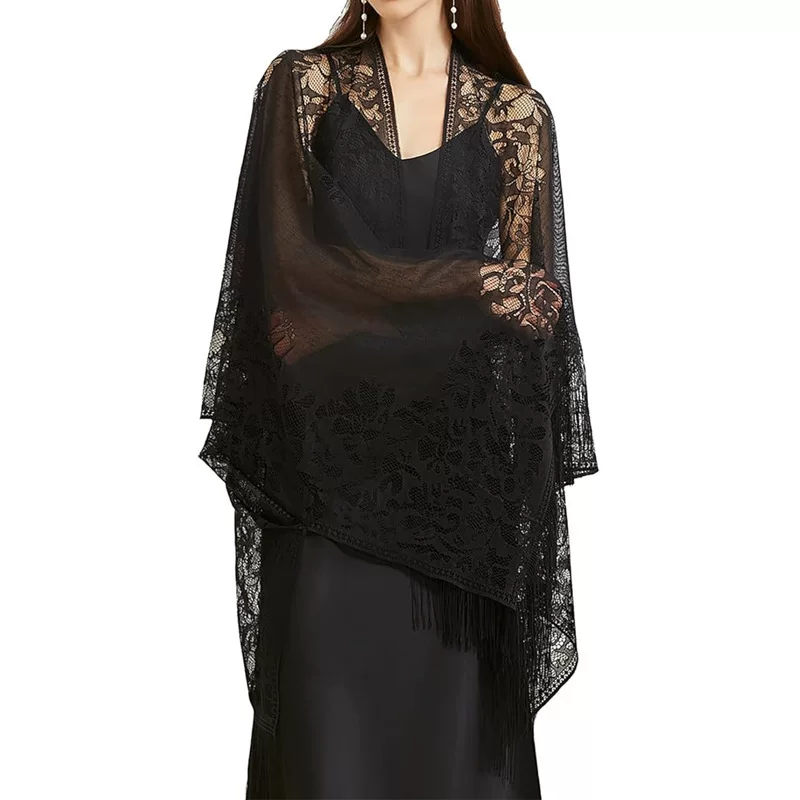 Summer transparent nail sequins, long pleated skirt, french style, with embroidery, high waist