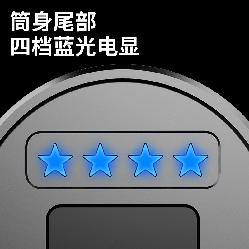 Nueva aleación de aluminio linterna telescópica zoom láser linterna de largo alcance brillante luz fuerte linterna portátil al por mayor