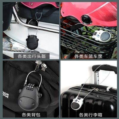 telescopic rope lock wire rope: Helmet lock