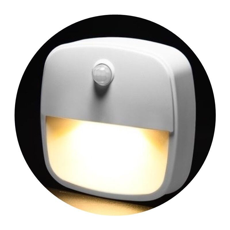 Luz de inducción del cuerpo humano inducción luz de la noche LED Luz de inducción de la escalera del Gabinete Luz de inducción de la batería inteligencia transfronteriza