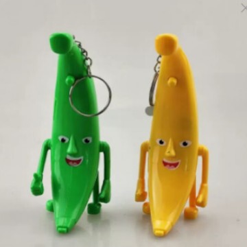 A Big Banana Pendant That Can Sing and Talk, Funny Banana Expression Pack, School Bag Pendant, Keychain Toy