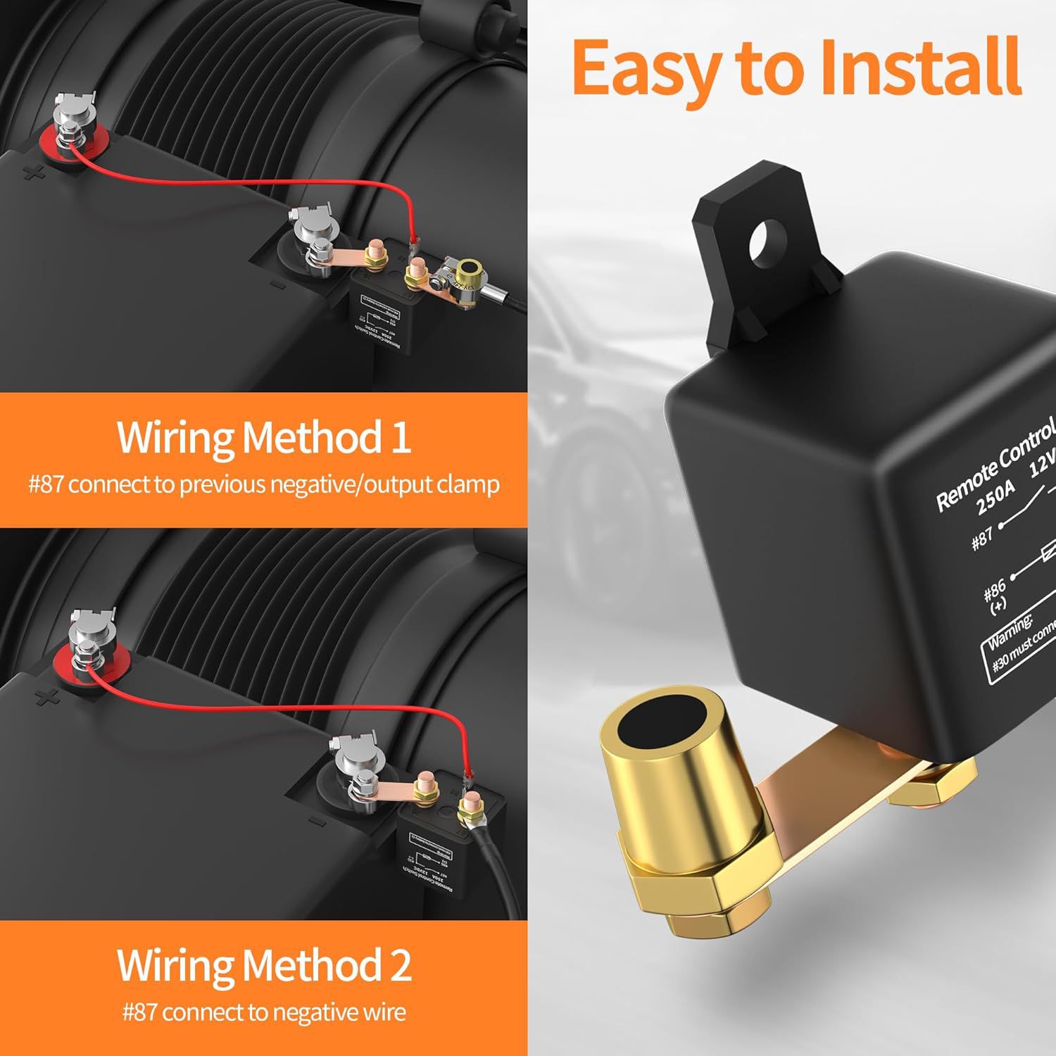 Car Battery Power-Off Switch 12V Car Battery Remote Control Power-Off Switch Car Battery Smart Power-Off Switch
