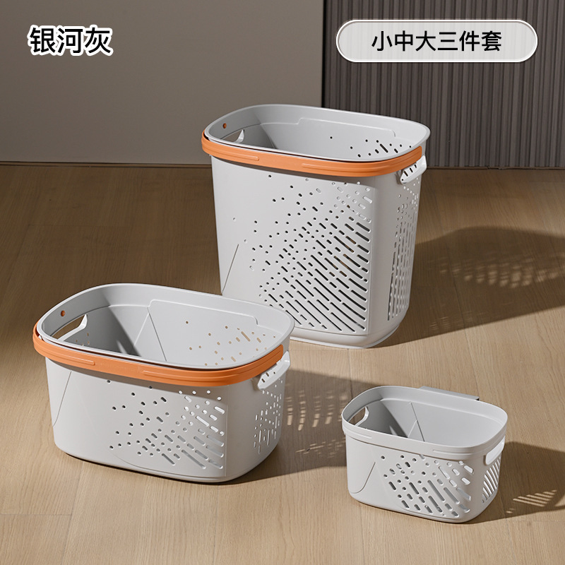 洗濯かご家庭用汚れた服収納かご洗濯かご浴室洗濯かごトイレに服の神器収納かごを置く|undefined