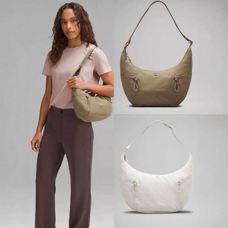 Lulu Cattle Bag 2024 New Large Slouchy Crossbody Bag 13L Large Capacity Bag Shoulder Underarm Bag