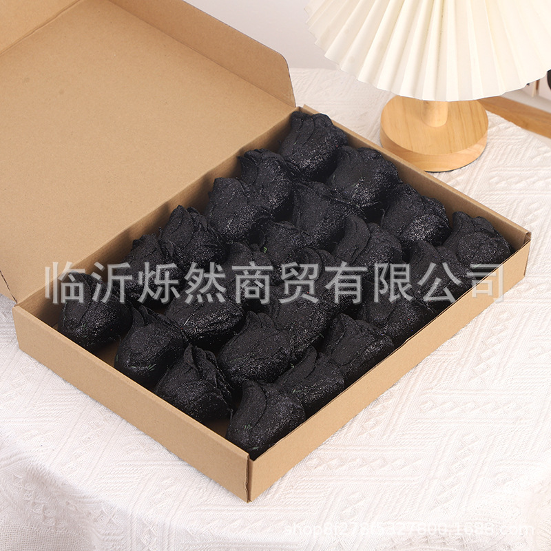 블랙 24 꽃 비행기 상자