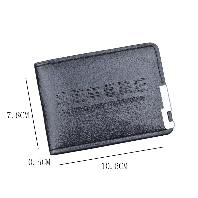 Carne de conducir protector de cuero carne de conducir carne de cuero carne de tarjeta carne de identificación