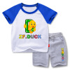 B.Duck, summer shorts suitable for men and women, cartoon T-shirt, set, suitable for teen