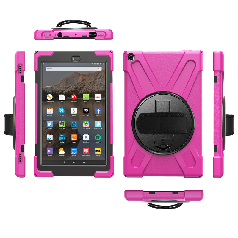 Suitable for Kindle Fire8 Pirate King PC Stand Silicone Protective Cover Fire HD10 2023 Handheld Strap Suitable for Kindle Fire8 Pirate King PC Stand Silicone Protective Cover Fire HD10 2023 Handheld Strap