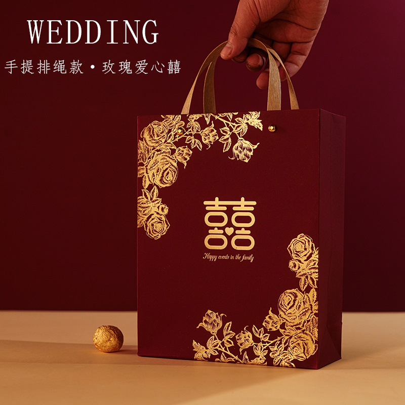 Portable rope-rose heart-shaped