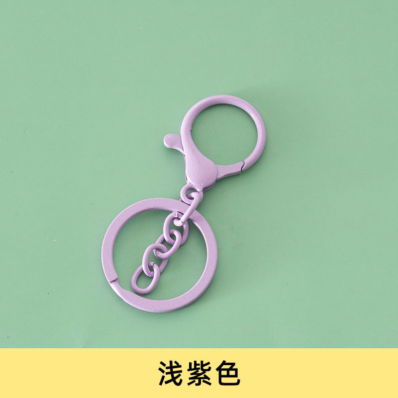 焼き漆ロブスターバックル三点セットのキーホルダーに金属のキーホルダーを掛けます。|undefined