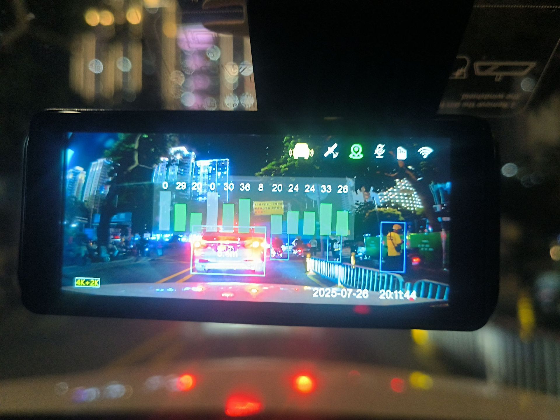 Cross-Border New Model Wifi Recorder with Mobile Phone Connectivity, Gps Parking Monitoring, High-Definition Driving Recorder 4Kadas