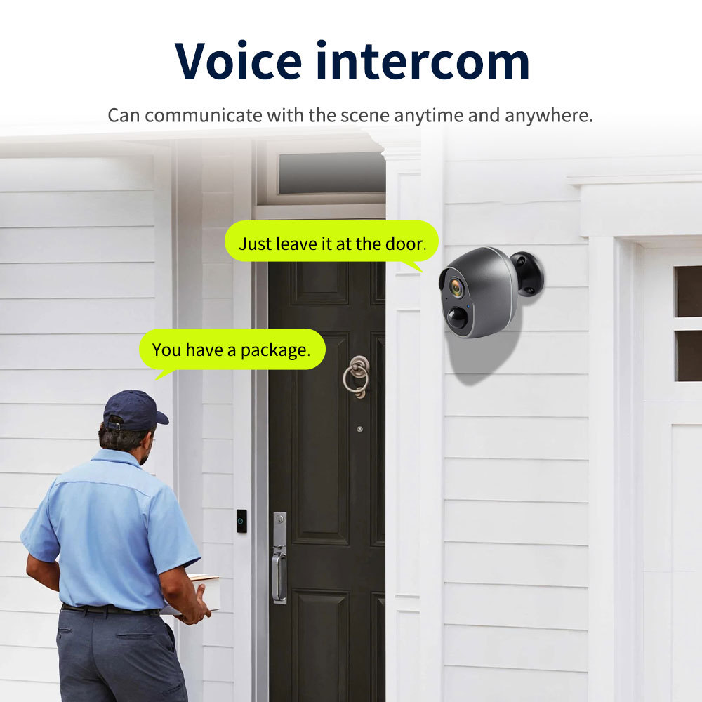 Tuya WIFI Camera 3MP Wireless Wifi Security Battery Camera