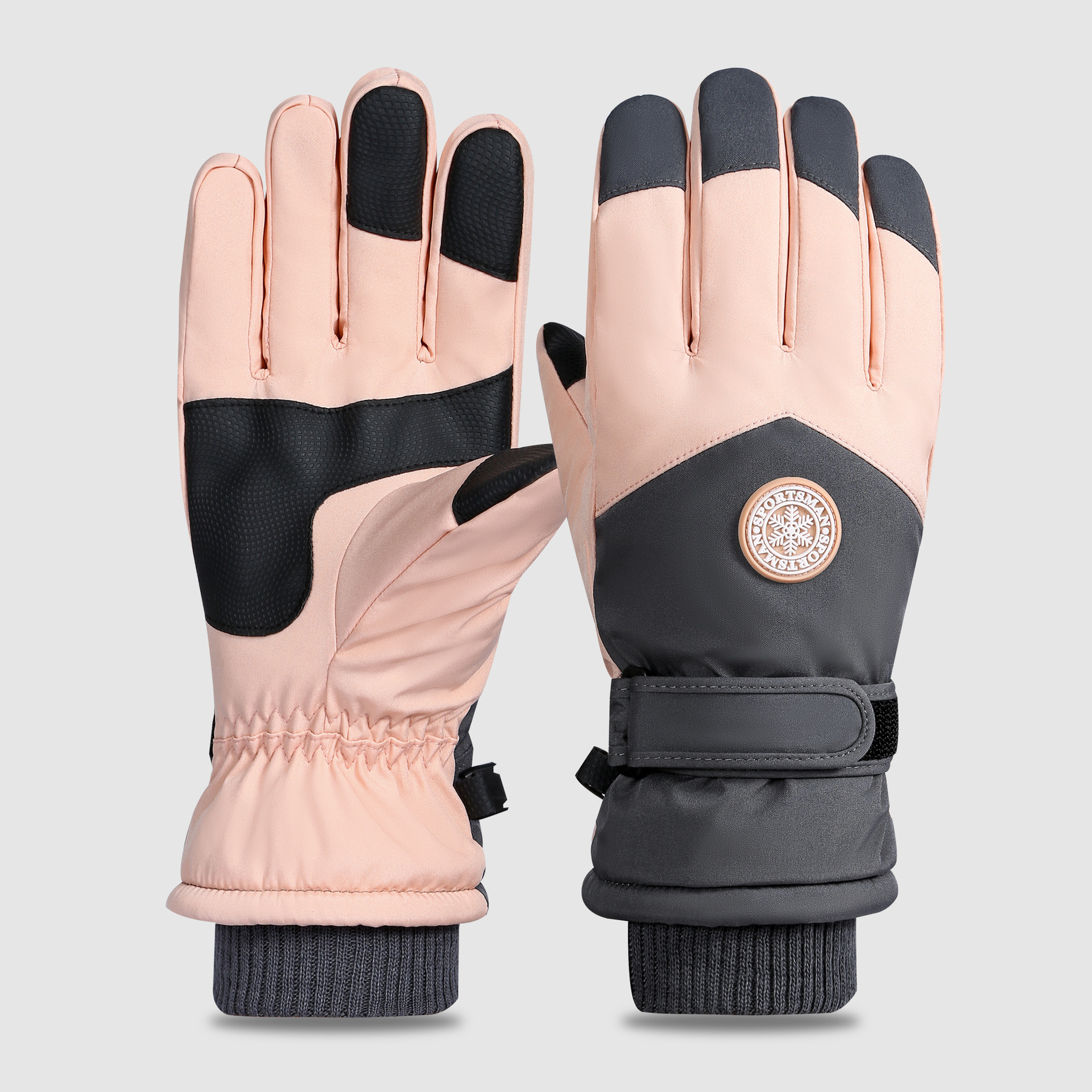 Guantes de esquí para hombres de invierno para montar en invierno Harbin noreste de equipos de frío caliente para hombres a prueba de viento pantalla táctil frío