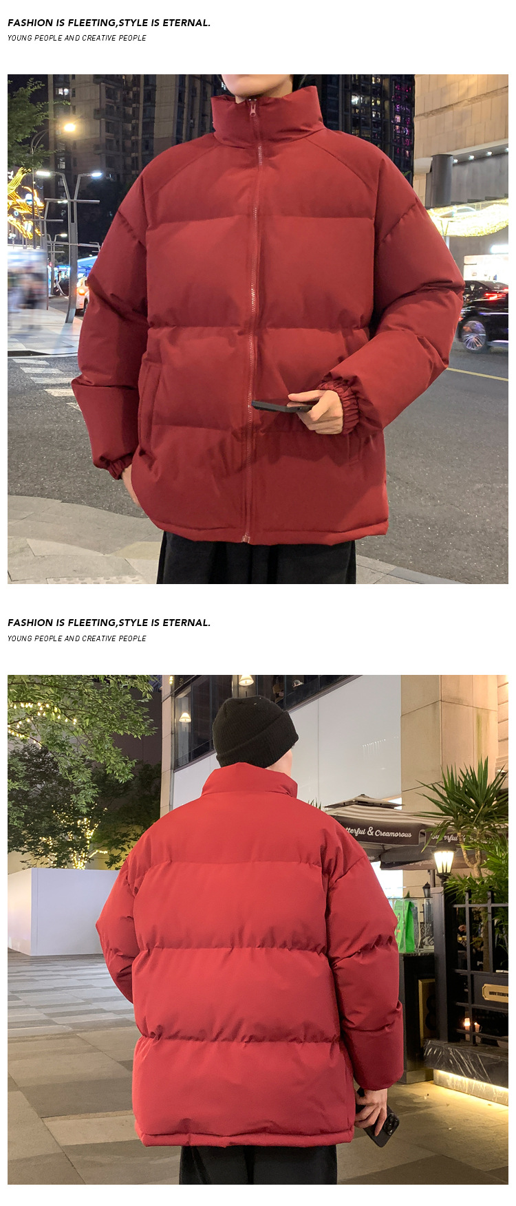 Men's Winter Down Jacket Warm Thickened Padded Coat For Cold Days_voghion.com