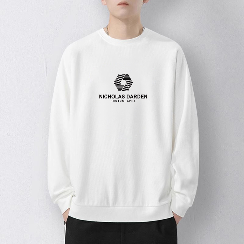 Heavy American Style Retro Pure Black Round Neck Sweatshirt Men's Spring and Autumn New High-end Fashionable Brand Loose Casual Jacket Heavy American Style Retro Pure Black Round Neck Sweatshirt Men's Spring and Autumn New High-end Fashionable Brand Loose Casual Jacket