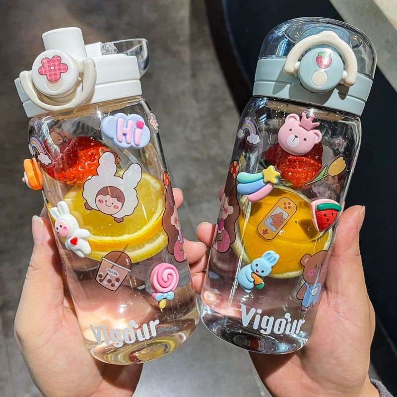 Xiaolongjie Tea Terminal японский стиль чашка Девушка милая ученический пластиковый стакан Дети мальчики портативный уличный водяной стакан