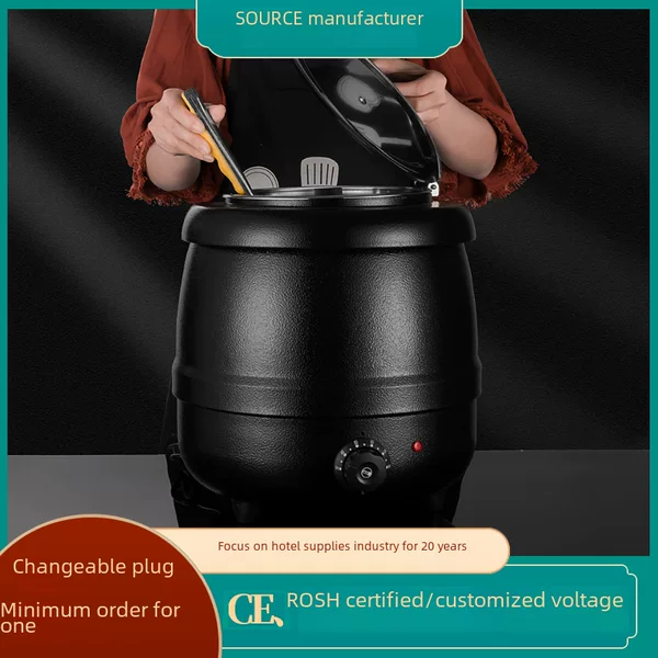 Commercial Stainless Steel Digital Soup Warmer Hotel Restaurant Self-Service Insulation Commercial Stainless Steel Digital Soup Warmer