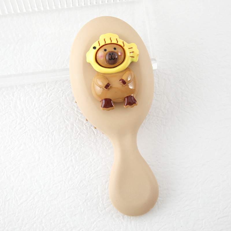 香港昇アニメかわいいモルモットエアマット櫛小型携帯エアバッグ櫛マッサージ櫛学生寮櫛小櫛|undefined