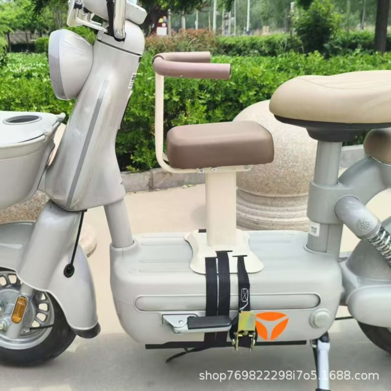 Front-mounted child seat for electric bikes, suitable for Yadea, Aima, Tailg, and Luyuan electric bikes and motorcycles