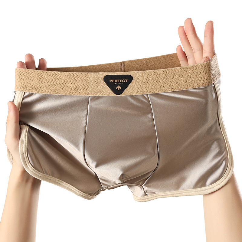 Pantalones interiores de hombre, ropa de hombre de alta calidad, 7A antibacterianos, pantalones cortos de hielo de cuatro cuernos, pantalones interiores de hombre