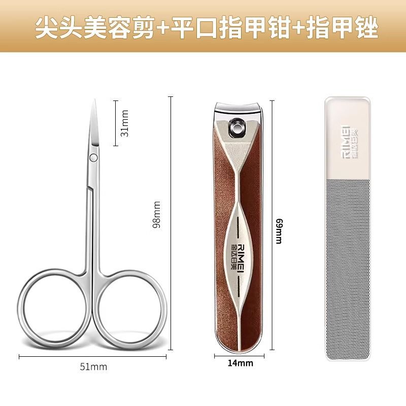tijeras manuales de cabeza redonda, tijeras de piel muerta, tijeras de pelo nasal, tijeras de barba, nariz, cejas para hombres y mujeres