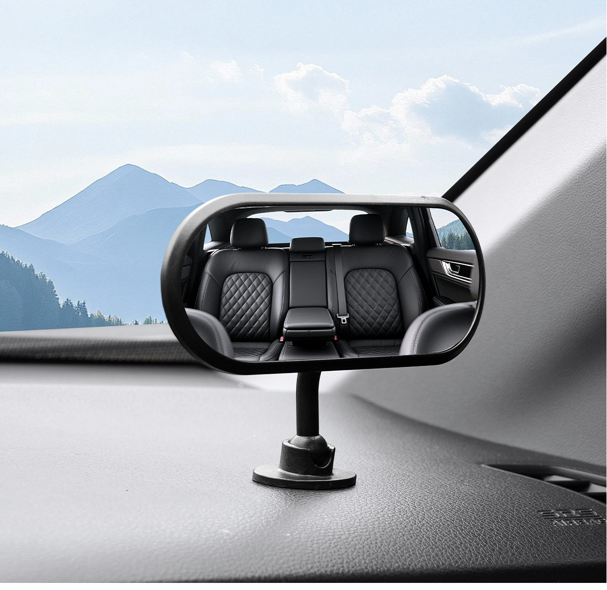 Car Rearview Mirror Auxiliary Mirror Baby Observation Mirror Car Reverse Auxiliary Mirror Blind Spot Mirror Large Field of View Auxiliary Mirror