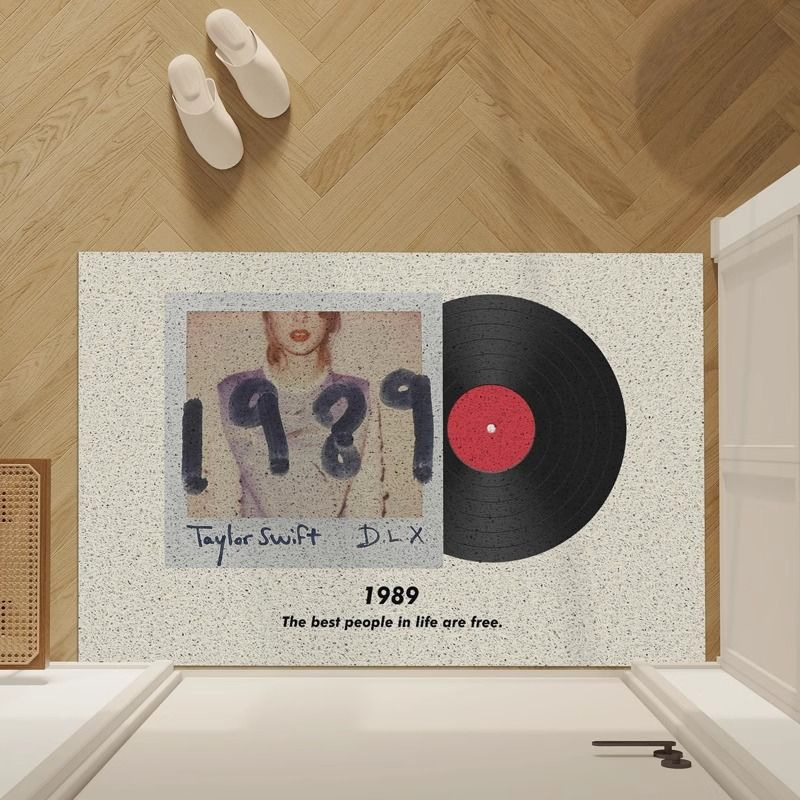 European and American style vinyl record entryway doormat, Taylor Swift CD album decorative carpet wholesale European and American style vinyl record entryway doormat, Taylor Swift CD album decorative carpet wholesale