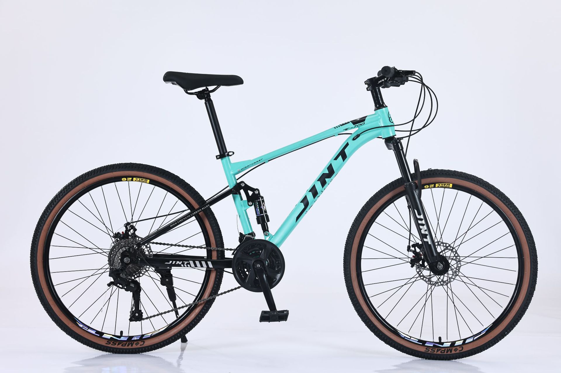 Bicicleta de montaña de velocidad variable transfronteriza doble amortiguación juvenil cross-country bicicletas de paso ligeras para hombres y mujeres