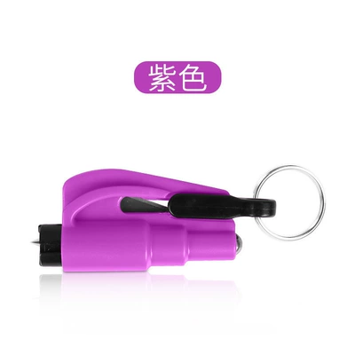 window-breaking tool, seatbelt cutter, Qəza çəkici - glossy-marble-purple