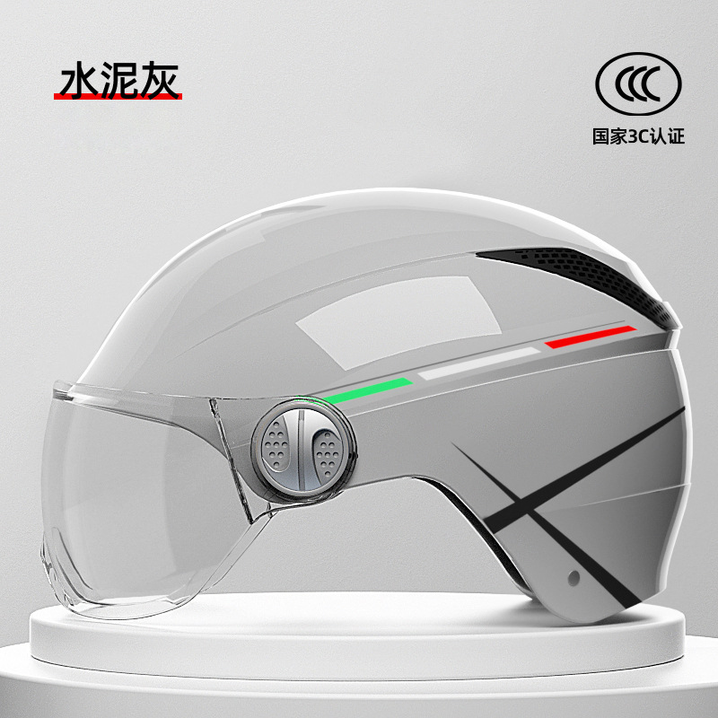 [Personalizado] Casco de motocicleta certificado 3C para vehículos eléctricos, casco transpirable unisex para adultos de verano.
