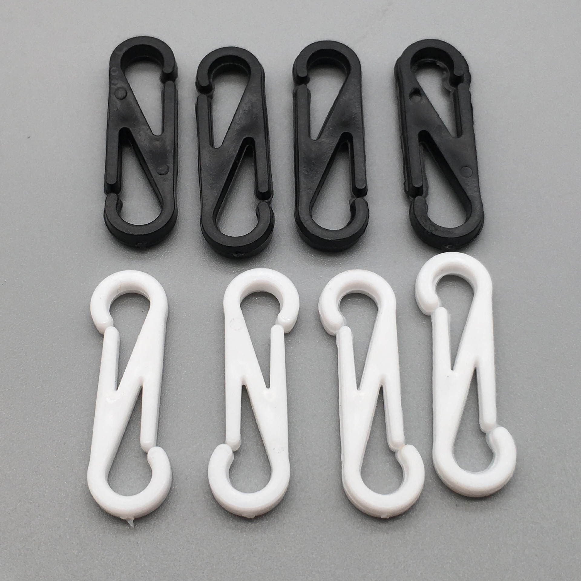 现货供应pp手套钩 8字钩 袜子勾 毛巾塑料挂钩 连接扣双头勾扣