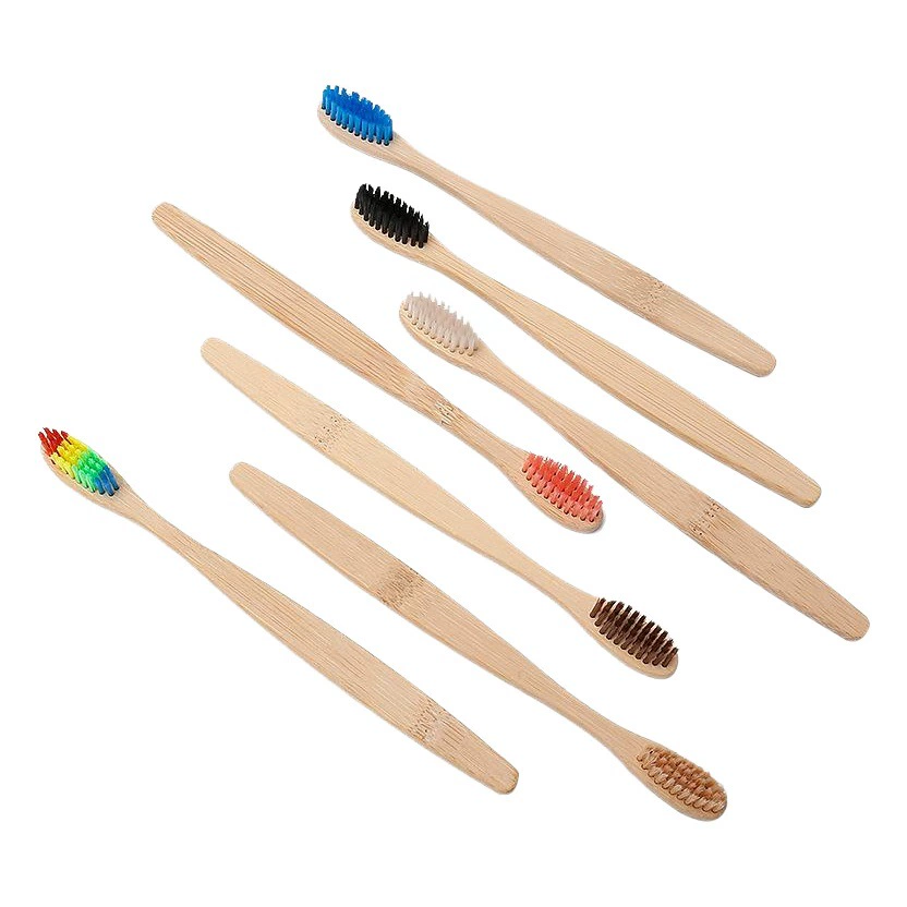 Отель Одноразовая зубная щетка Отель B & B Зубная зубная паста Бамбуковый древесный уголь Мягкая бамбуковая зубная щетка бамбуковая зубная щетка на заказ